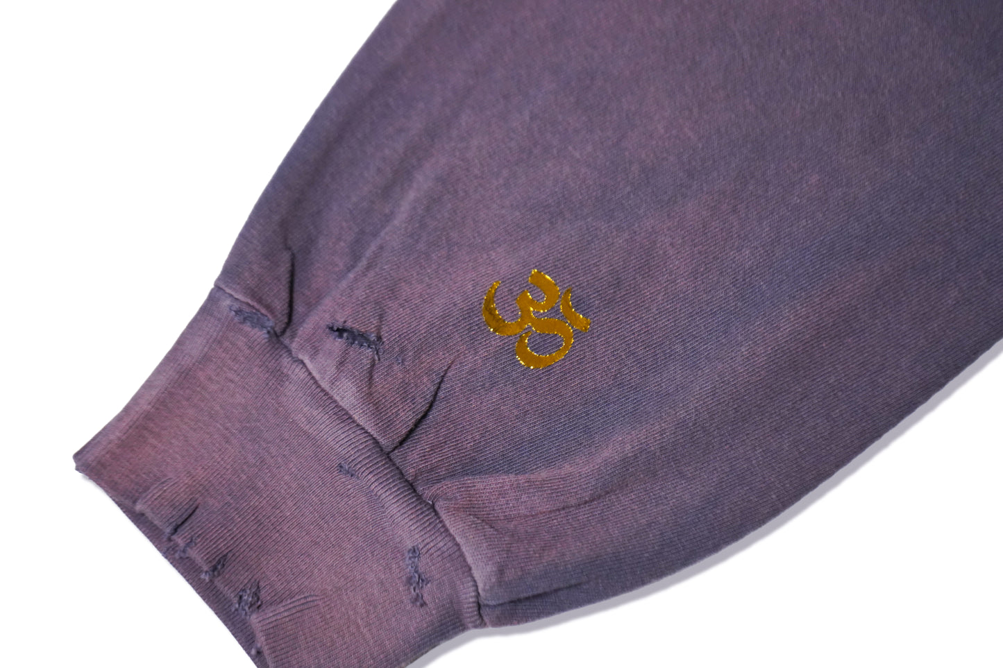 PURPLE JESUS DISTRESSED LONGSLEEVE